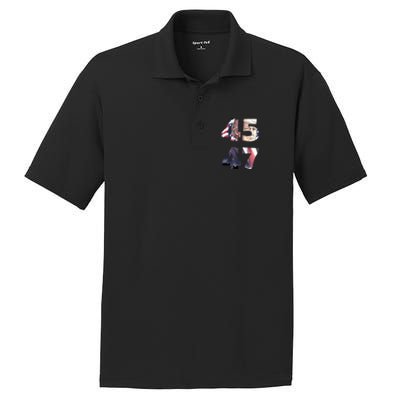 45th And 47th President Trump 2024 Election PosiCharge RacerMesh Polo