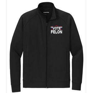 45 And 47 Funny Vote For The Felon Cute Gift Stretch Full-Zip Cadet Jacket