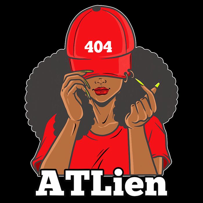 404 Atlien Atlanta Atl Area Code Black Woman Afro Cooling Performance Crew T-Shirt