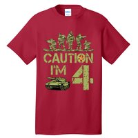 4th Army Birthday Military IM 4 Year Old Camo Birthday Tall T-Shirt