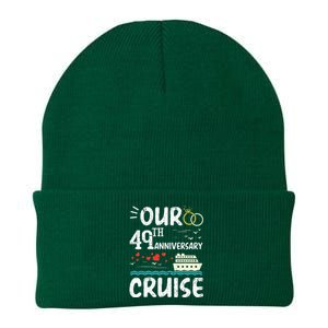 49th Anniversary Cruise Trip Wedding Husband Wife Couple Knit Cap Winter Beanie