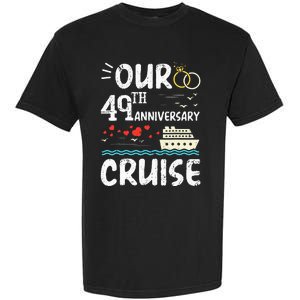 49th Anniversary Cruise Trip Wedding Husband Wife Couple Garment-Dyed Heavyweight T-Shirt