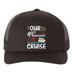 49th Anniversary Cruise Trip Wedding Husband Wife Couple Yupoong Adult 5-Panel Trucker Hat