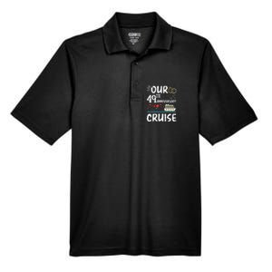 49th Anniversary Cruise Trip Wedding Husband Wife Couple Men's Origin Performance Pique Polo