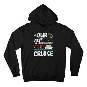 49th Anniversary Cruise Trip Wedding Husband Wife Couple Hoodie