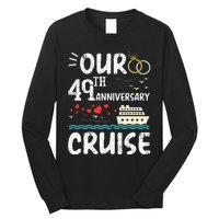 49th Anniversary Cruise Trip Wedding Husband Wife Couple Long Sleeve Shirt