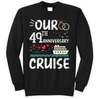 49th Anniversary Cruise Trip Wedding Husband Wife Couple Sweatshirt