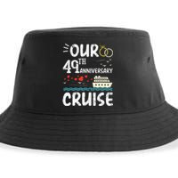 49th Anniversary Cruise Trip Wedding Husband Wife Couple Sustainable Bucket Hat