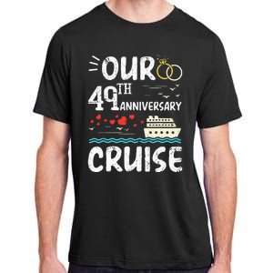 49th Anniversary Cruise Trip Wedding Husband Wife Couple Adult ChromaSoft Performance T-Shirt