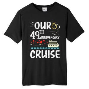 49th Anniversary Cruise Trip Wedding Husband Wife Couple Tall Fusion ChromaSoft Performance T-Shirt