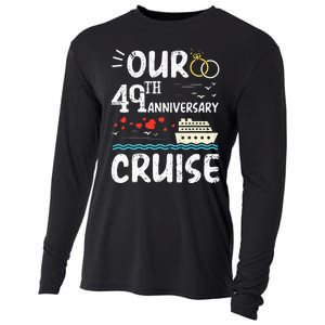 49th Anniversary Cruise Trip Wedding Husband Wife Couple Cooling Performance Long Sleeve Crew