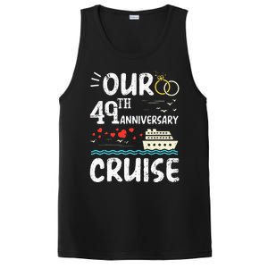 49th Anniversary Cruise Trip Wedding Husband Wife Couple PosiCharge Competitor Tank