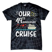 49th Anniversary Cruise Trip Wedding Husband Wife Couple Tie-Dye T-Shirt