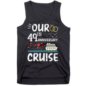 49th Anniversary Cruise Trip Wedding Husband Wife Couple Tank Top