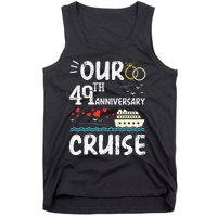 49th Anniversary Cruise Trip Wedding Husband Wife Couple Tank Top