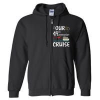 49th Anniversary Cruise Trip Wedding Husband Wife Couple Full Zip Hoodie