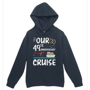 49th Anniversary Cruise Trip Wedding Husband Wife Couple Urban Pullover Hoodie