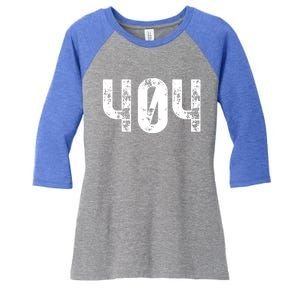 404 Area Code Atlanta Ga Mobile Telephone Area Code 404 Gift Women's Tri-Blend 3/4-Sleeve Raglan Shirt