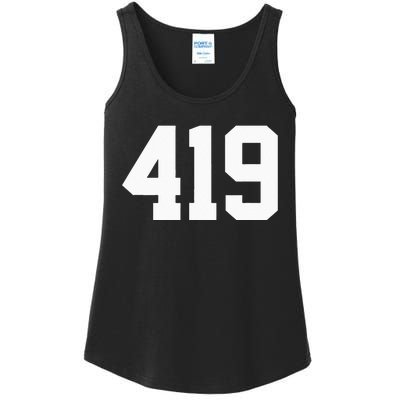 419 Area Code Toledo Sylvania Mansfield Lima Findlay Ohio Ladies Essential Tank