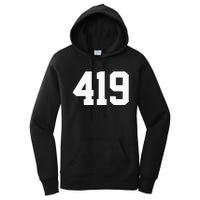 419 Area Code Toledo Sylvania Mansfield Lima Findlay Ohio Women's Pullover Hoodie