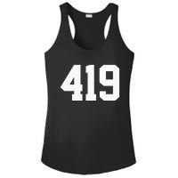 419 Area Code Toledo Sylvania Mansfield Lima Findlay Ohio Ladies PosiCharge Competitor Racerback Tank