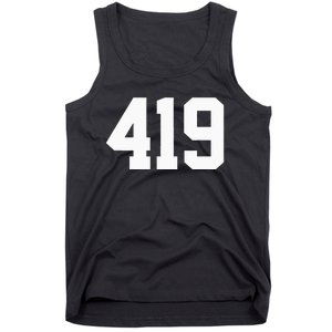 419 Area Code Toledo Sylvania Mansfield Lima Findlay Ohio Tank Top