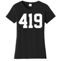 419 Area Code Toledo Sylvania Mansfield Lima Findlay Ohio Women's T-Shirt