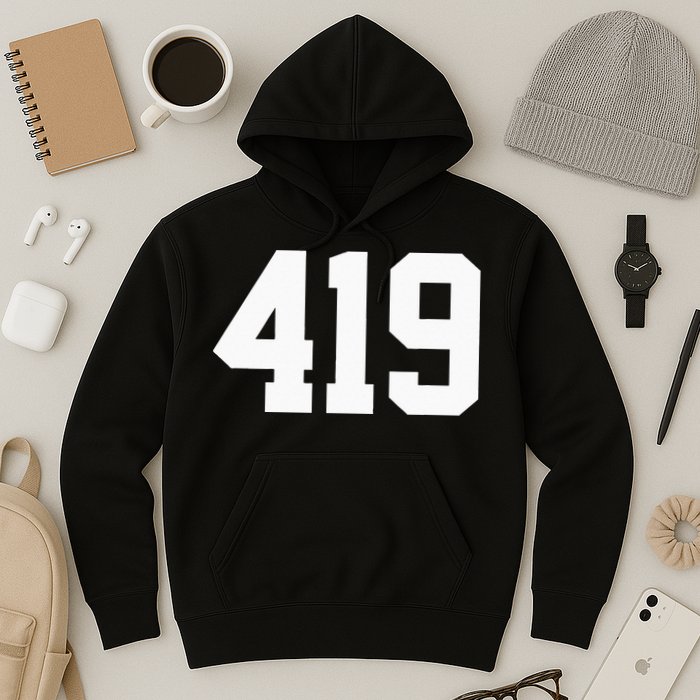 419 Area Code Toledo Sylvania Mansfield Lima Findlay Ohio Hoodie