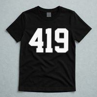 419 Area Code Toledo Sylvania Mansfield Lima Findlay Ohio T-Shirt