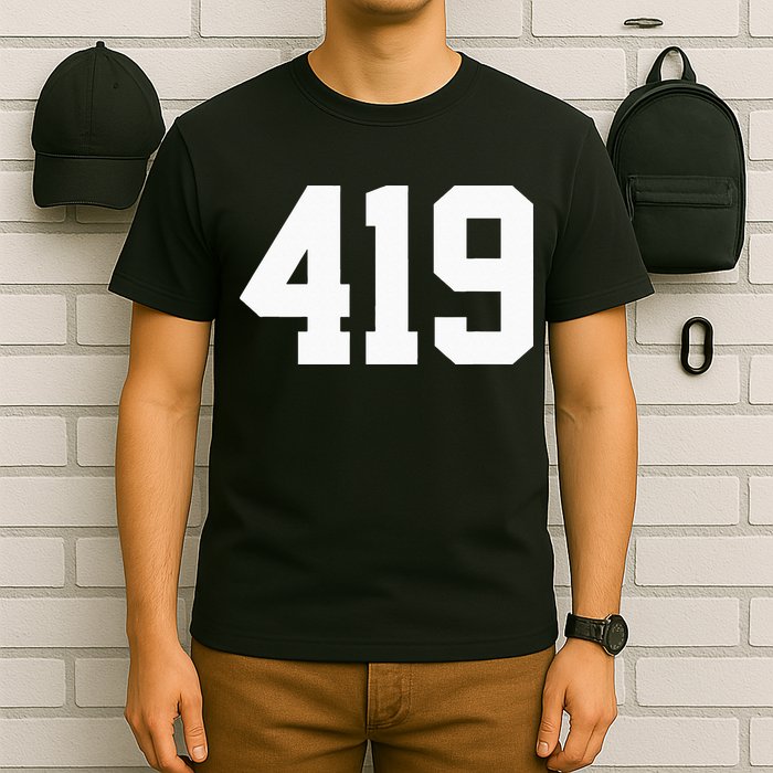 419 Area Code Toledo Sylvania Mansfield Lima Findlay Ohio T-Shirt