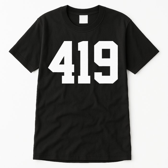 419 Area Code Toledo Sylvania Mansfield Lima Findlay Ohio Tall T-Shirt