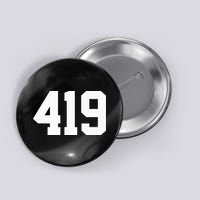 419 Area Code Toledo Sylvania Mansfield Lima Findlay Ohio Button