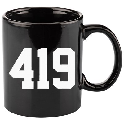 419 Area Code Toledo Sylvania Mansfield Lima Findlay Ohio 11oz C Handle Ceramic Mug