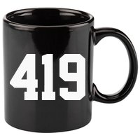 419 Area Code Toledo Sylvania Mansfield Lima Findlay Ohio 11oz C Handle Ceramic Mug