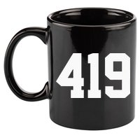 419 Area Code Toledo Sylvania Mansfield Lima Findlay Ohio 11oz C Handle Ceramic Mug