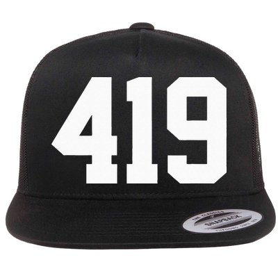 419 Area Code Toledo Sylvania Mansfield Lima Findlay Ohio Flat Bill Trucker Hat