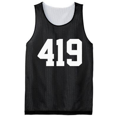 419 Area Code Toledo Sylvania Mansfield Lima Findlay Ohio Mesh Reversible Basketball Jersey Tank