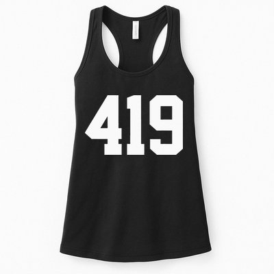 419 Area Code Toledo Sylvania Mansfield Lima Findlay Ohio Womens Tank Top