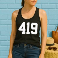 419 Area Code Toledo Sylvania Mansfield Lima Findlay Ohio Womens Tank Top