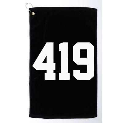 419 Area Code Toledo Sylvania Mansfield Lima Findlay Ohio Golf Towel