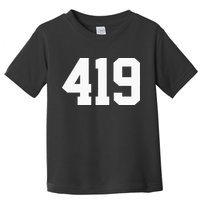 419 Area Code Toledo Sylvania Mansfield Lima Findlay Ohio Toddler T-Shirt