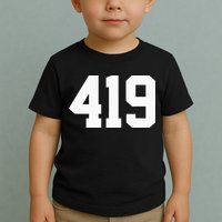 419 Area Code Toledo Sylvania Mansfield Lima Findlay Ohio Toddler T-Shirt
