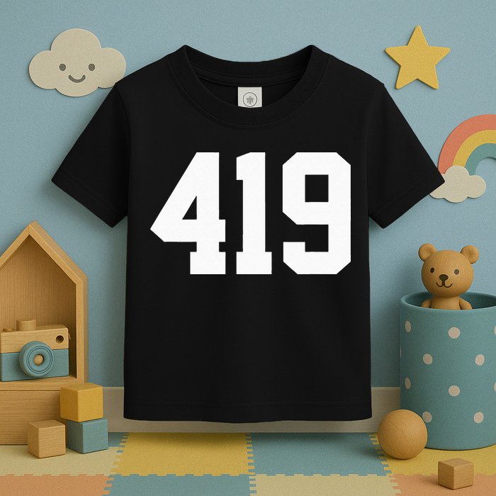 419 Area Code Toledo Sylvania Mansfield Lima Findlay Ohio Toddler T-Shirt