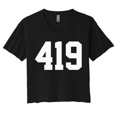 419 Area Code Toledo Sylvania Mansfield Lima Findlay Ohio Crop Top