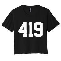 419 Area Code Toledo Sylvania Mansfield Lima Findlay Ohio Crop Top
