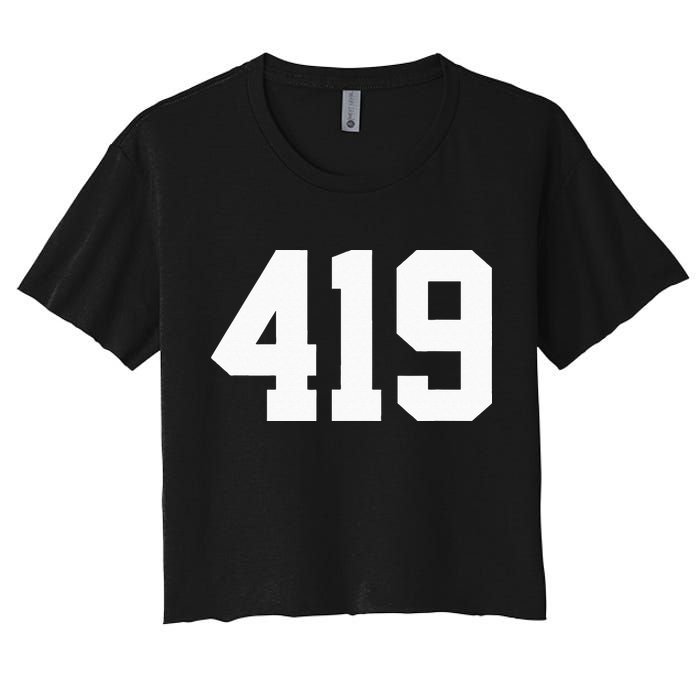 419 Area Code Toledo Sylvania Mansfield Lima Findlay Ohio Crop Top