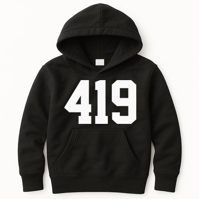 419 Area Code Toledo Sylvania Mansfield Lima Findlay Ohio Kids Hoodie
