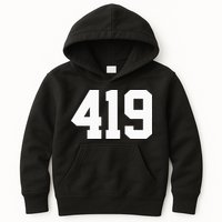 419 Area Code Toledo Sylvania Mansfield Lima Findlay Ohio Kids Hoodie