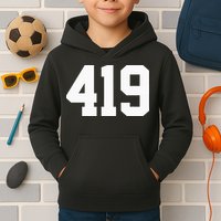 419 Area Code Toledo Sylvania Mansfield Lima Findlay Ohio Kids Hoodie