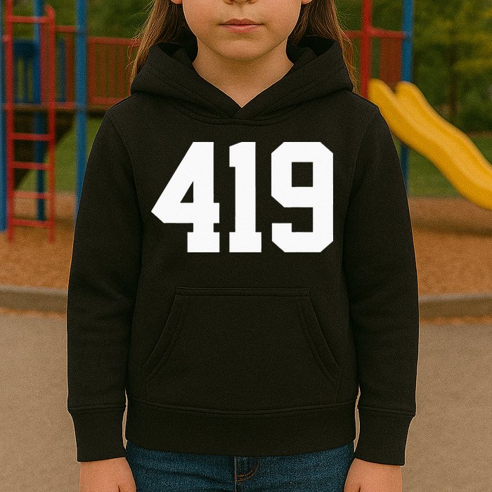 419 Area Code Toledo Sylvania Mansfield Lima Findlay Ohio Kids Hoodie